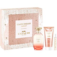 КОМПЛЕКТ COACH Dreams Sunset Eau De Parfum + Travel Spray + Body Lotion