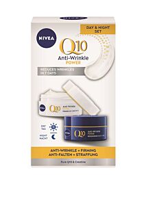 КОМПЛЕКТ Nivea Q10 Power Дневен крем + Нощен крем против бръчки