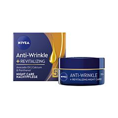 NIVEA AntiWrinkle+ Възстановяващ нощен крем против бръчки  55+