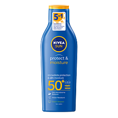 NIVEA Sun Protect & Moisture Хидратиращ слънцезащитен лосион SPF 50+