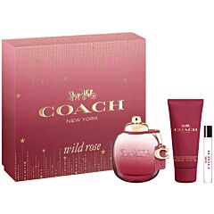 КОМПЛЕКТ COACH Wild Rose Eau De Parfum + Travel Spray + Body Lotion