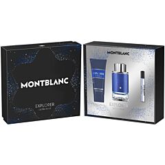 КОМПЛЕКТ MONTBLANC Explorer Ultra Blue Eau De Parfum + Travel Spray + Shower Gel