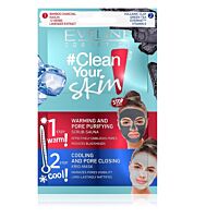 EVELINE Clean Your Skin Скраб Маска + Крио Маска 