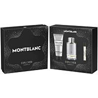 КОМПЛЕКТ MONTBLANC Explorer Platinum Eau De Parfum + Travel Spray + Shower Gel
