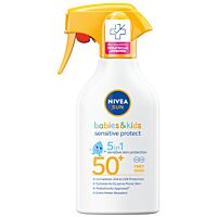NIVEA Sun Детски слънцезащитен спрей-помпа за чувствителна кожа SPF 50+