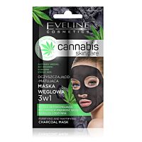 EVELINE Cannabis Skin Care 3 In 1 Маска С Активен Въглен