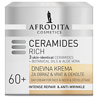 AFRODITA Ceramides Rich Day Cream For Face, Neck And Décolletage