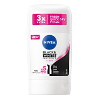 NIVEA Deo Стик дамски Invisible on Black & White Clear