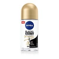 NIVEA Deo Рол-он дамски Invisible on Black & White Silky Smooth