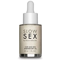 BIJOUX INDISCRETS SLOW SEX HAIR AND SKIN SHIMMER DRY OIL