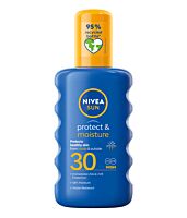 NIVEA Sun Protect & Moisture Слънцезащитен спрей SPF 30