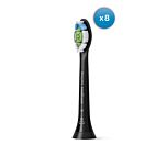 PHILIPS Sonicare 8pcs toothbrush head Sonicare W Optimal Black