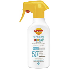 CARROTEN Sensicare Kids & Baby слънцезащитно мляко спрей бебета и деца SPF50