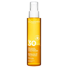 CLARINS Glowing Sun Oil High Protection SPF30