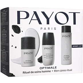 КОМПЛЕКТ PAYOT Optimale Soin Hydratant Quotidien, Lotion Apaisante Après Rasage & Roll On Anti Transpirant 24H