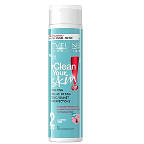 EVELINE Clean Your Skin Почистващ И Матиращ Тоник