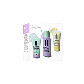 КОМПЛЕКТ CLINIQUE Skin School Supplies: Cleanser Refresher Course For Dry Skin Types (Type 1 & 2)