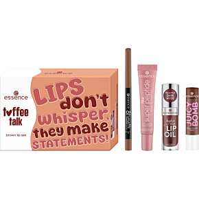 КОМПЛЕКТ ESSENCE Lips Toffee Talk Brown Set