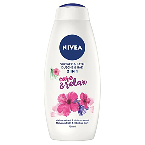 NIVEA Душ-гел и пяна за вана 2в1 Care & Relax